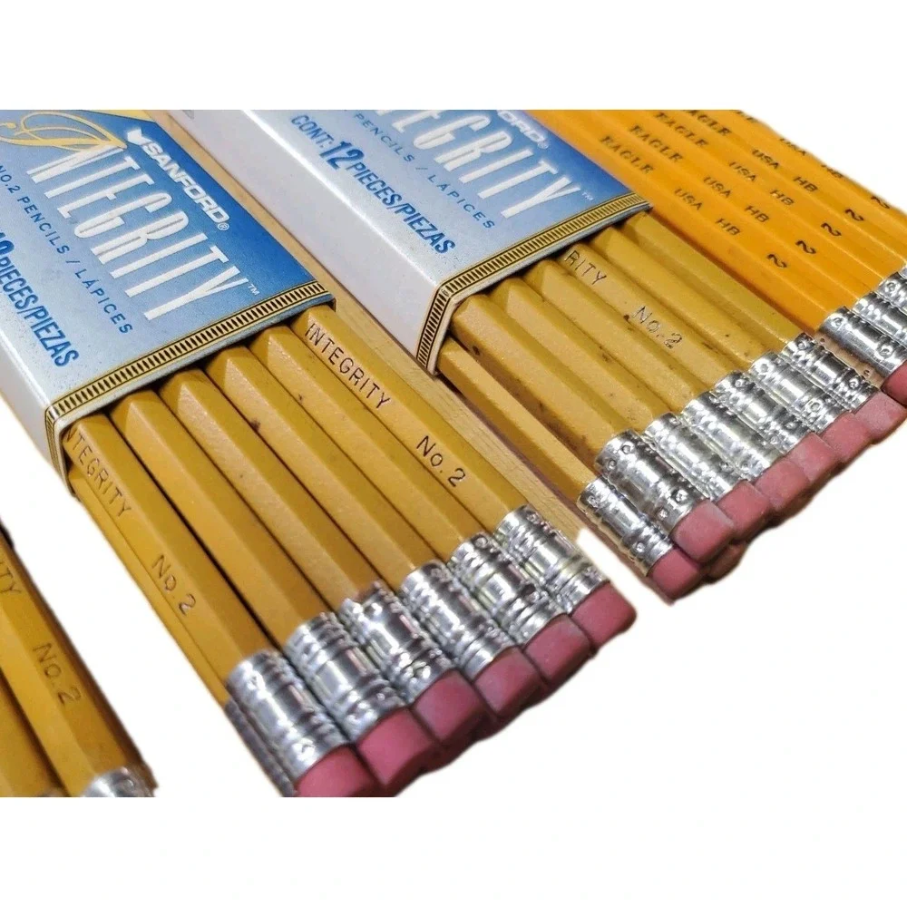 VTG Pencil Lot Of 99 Number #2 Unused Unsharpened Eagle Sanford Empire Papermate